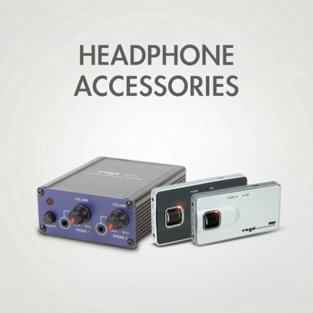Headphone Accessories - Amplifier/ Cable/ Sponge of Headphone Accessories.